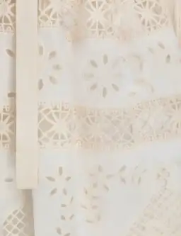 Zimmermann Aliane Embroidered Short Dress Ivory Size 0 / 8 AU for rent on The Volte - image 5