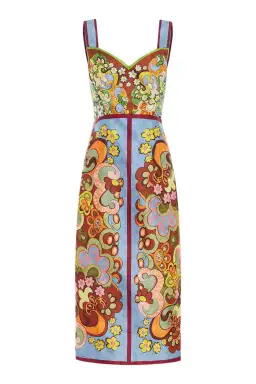 Alemais Dreamer Corset Midi Dress Floral Size 8 for rent on The Volte - image 6