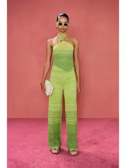 Cult Gaia Jayla Knit Pants and Top Set Ombré Size AU 8