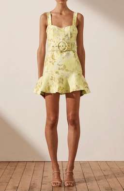 Shona Joy Martina Linen Short Dress