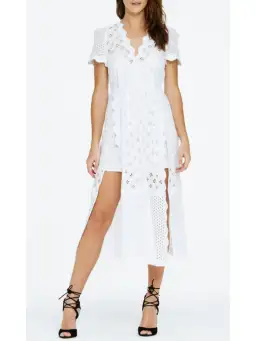 Alice McCall Daybreaker Midi Dress White Size AU 6