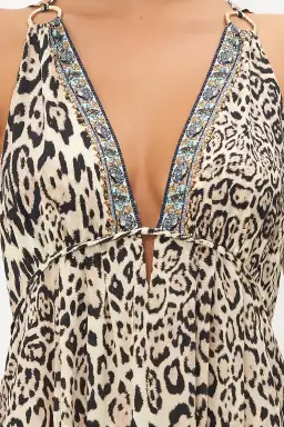 Camilla Seahorse Sonnet Tiered Dress Leopard Print Size XXL / AU 18 for rent on The Volte - image 5