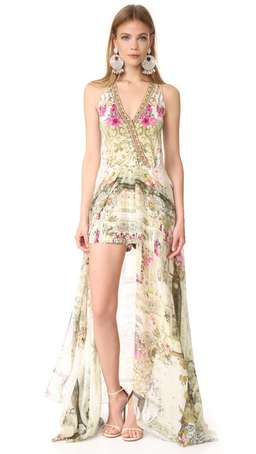 Camilla Girls in the Garden Wrap Romper Size S