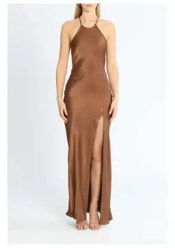 Bec & Bridge Annika Maxi Dress Brown Size 8 for rent on The Volte - image 1