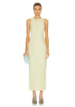 Sir The Label Esther Midi Dress Pistachio Green Size 2 / 10 AU