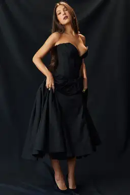 House Of CB Lady Strapless Midi Dress Black Size S / AU 8 for rent on The Volte - image 10
