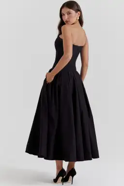 House Of CB Lady Strapless Midi Dress Black Size S / AU 8 for rent on The Volte - image 4