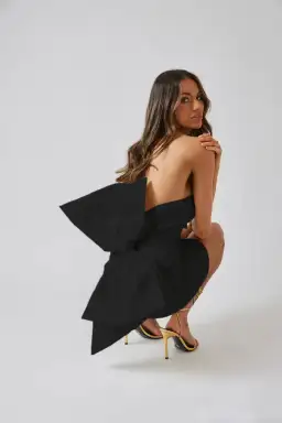 Bianca and Bridgette Maple Mini Dress Black Size XS / AU 6 for rent on The Volte - image 4