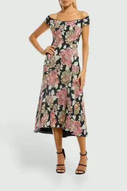 Moss and Spy Beatrice Midi A-Line Dress in Floral Size 10 for rent on The Volte - image 2