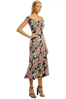 Moss and Spy Beatrice Midi A-Line Dress in Floral Size 14 for rent on The Volte - image 1