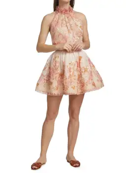 Zimmermann Postcard Flip Skirt and Blouse Set Print Size 3 / AU 14 