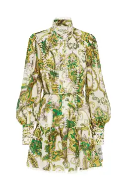 Alemais Octavia Ruffle Mini Dress Multi Size 8 for rent on The Volte - image 4