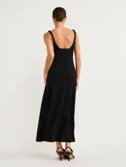 Hansen and Gretel Campari Jersey Midi Dress Black Size XS / AU 6 for rent on The Volte - image 3