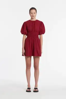 Sir the Label Dion Open Back Mini Dress in Plum Size 0 / AU 6