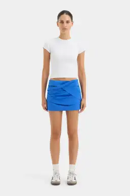 Sir The Label Azul Twist Mini Skirt Cobalt Size 3 / AU 12 