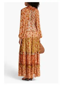 Zimmermann  Andie Tiered Georgette Maxi Dress Floral-Print Size 1/Au 10 for rent on The Volte - image 2
