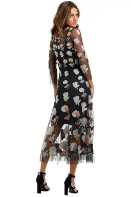 Moss and Spy Monet Dress in Ink Multi Florals Size 14 for rent on The Volte - image 2