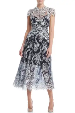 Moss and Spy Natalie Dress in Midnight White Size 16 for rent on The Volte - image 7