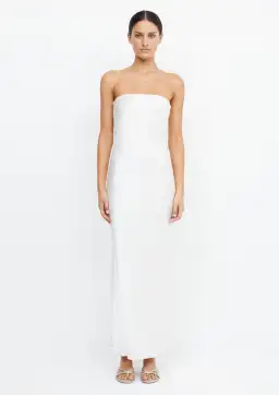 Bec & Bridge Moon Dance Strapless Maxi Dress in Ivory Size 8 for rent on The Volte - image 1