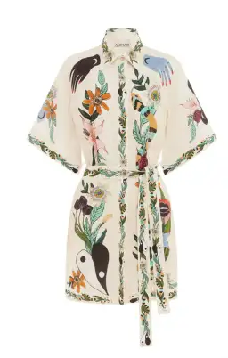 Alemais Meagan Mini Dress Cream Multi Size 8 for rent on The Volte - image 4