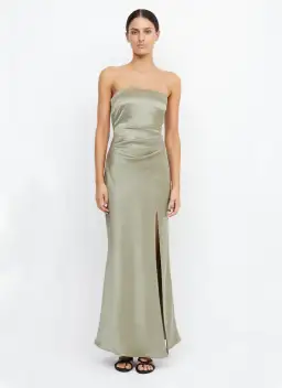 Bec & Bridge The Dreamer Strapless Dress Sage Size 8