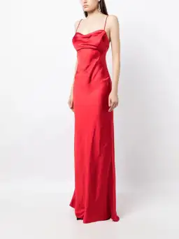 Rachel Gilbert Skyla Gown in Cherry Size 8 for rent on The Volte - image 1
