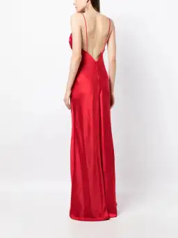 Rachel Gilbert Skyla Gown in Cherry Size 8 for rent on The Volte - image 3