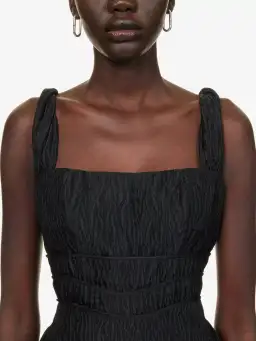 Rachel Gilbert Sophy Strap Midi Dress Black Size 1 / AU 8 for rent on The Volte - image 4