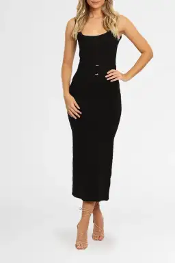Nicholas Bodycon Midi Dress Black Size 12 for rent on The Volte - image 2