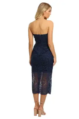 Nicholas Geo Lace Midi Dress Navy Size 6 for rent on The Volte - image 3