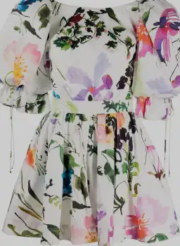 Aje Drift Puff Sleeve Mini Dress in Botanic Floral Print Size 10 for rent on The Volte - image 5