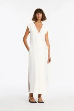 Sir The Label Ivory Clemence Wrap Dress Size 0/AU 6 