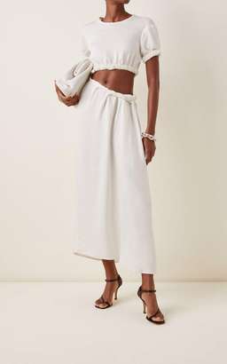 Christopher Esber Rolled T-Shirt Dress White Size 8 for rent on The Volte - image 2