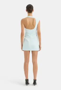 Sir the Label Azul Gathered Mini Dress in Ice Blue Size 2 / AU 10 for rent on The Volte - image 2