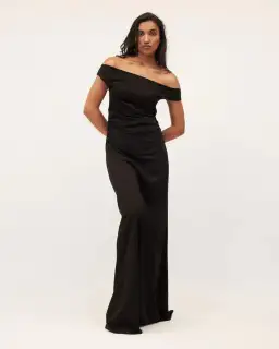 Dominique Healy Vera Maxi Dress Black Size 1 / AU 8