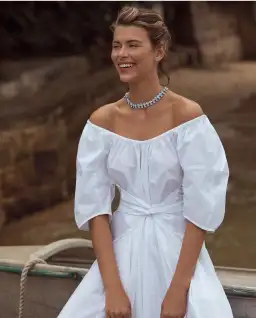 Scanlan Theodore White Cotton Maxi Dress White Size 6 for rent on The Volte - image 3