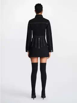 Dion Lee Frame Mini Skirt Black Size 6 for rent on The Volte - image 2