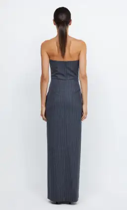 Bec & Bridge Pine Strapless Maxi Dress Charcoal Print Size 8 for rent on The Volte - image 2