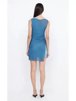 Bec & Bridge Hayden Asymmetric Mini Dress Blue Size AU 6 for rent on The Volte - image 3