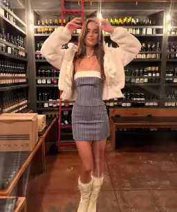 With Jean Chloe Corset Pin Me Size 8 for rent on The Volte - image 4