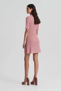 Scanlan Theodore Knit Shirt Dress Pink Size S/ AU 8 for rent on The Volte - image 2