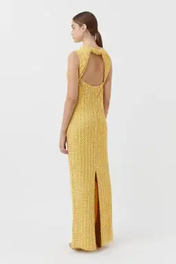 Camilla and Marc Riviera Column Dress Yellow Size 12 for rent on The Volte - image 2