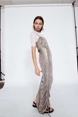 Georgia Alice Blazing Cami Dress Silver Size 8  for rent on The Volte - image 3