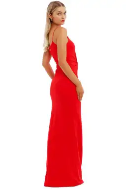 Nookie Lust One Shoulder Gown in Red Size 8 for rent on The Volte - image 3