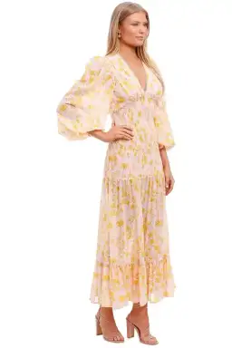 Significant Other Bernadette Dress Yellow Floral Size 8 for rent on The Volte - image 2