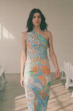 Zaco Pandora Midi Dress Calista Aliza Print Size S / AU 8 for rent on The Volte - image 2