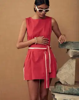 Lucy Folk Mantra Swing Dress Carnelian Size 8 for rent on The Volte - image 1