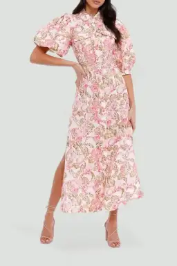 Significant Other Deanna Dress in Sangria Floral Size 6 for rent on The Volte - image 2