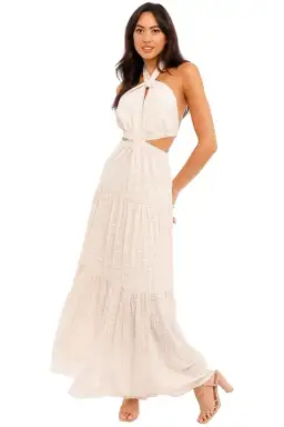 Significant Other Clementine Dress in Almond Check Size 6 for rent on The Volte - image 4