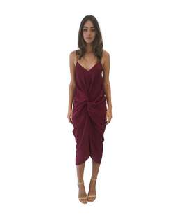 One Fell Swoop Elana Slip in Black Cherry Size 8